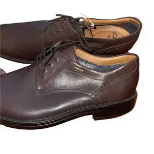 Clarks Men Chilver Walk Leather Shoes 12 Brown Goretex Lace Up Oxford Solid NEW 338039_LRG.jpg?v=1750985404&  main image 4